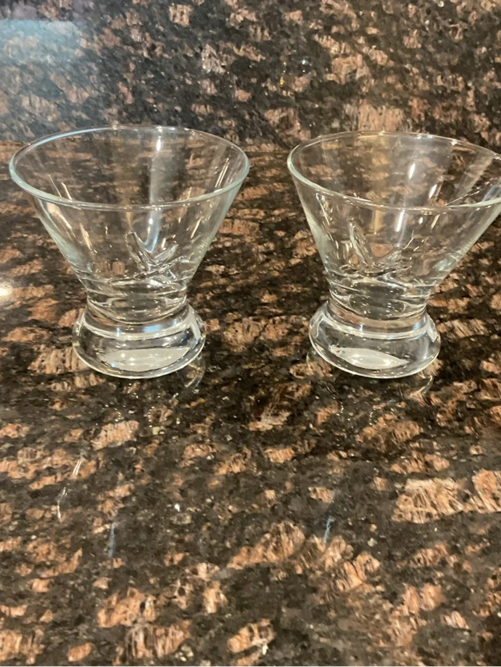 Grey Goose Glass Stemless Martini Glasses  - Set of 2